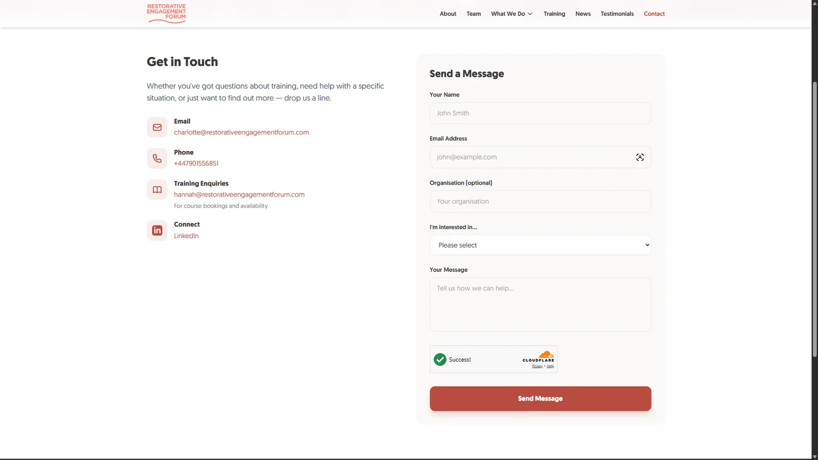 Restorative Engagement Forum screenshot 7